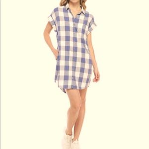 True Craft flannel, plaid shirt dress. NWT, size XS